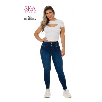 JEANS LEVANTACOLA BOTA TOBILLERO 52256PMT-N