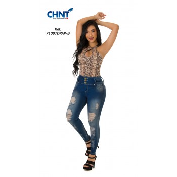 JEANS LEVANTACOLA BOTA PITILLO 71087DPAP-B