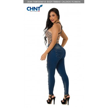 JEANS LEVANTACOLA BOTA PITILLO 71087DPAP-B