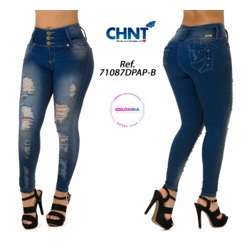 JEANS LEVANTACOLA BOTA PITILLO 71087DPAP-B