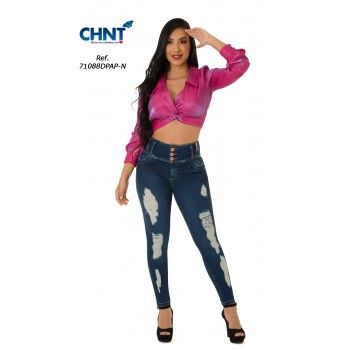 JEANS LEVANTACOLA BOTA PITILLO 71088DPAP-N