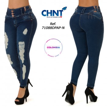 JEANS LEVANTACOLA BOTA PITILLO 71088DPAP-N