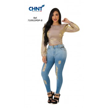 JEANS LEVANTACOLA BOTA PITILLO 71091DPDP-B