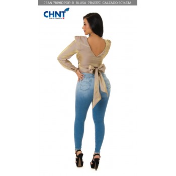 JEANS LEVANTACOLA BOTA PITILLO 71091DPDP-B