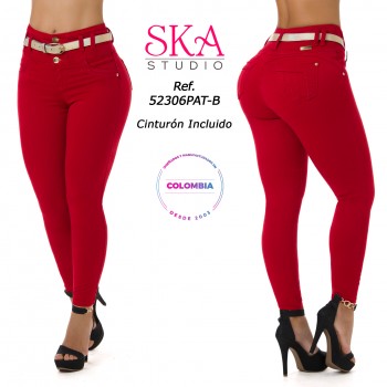 JEANS LEVANTACOLA BOTA TOBILLERO 52306PAT-B